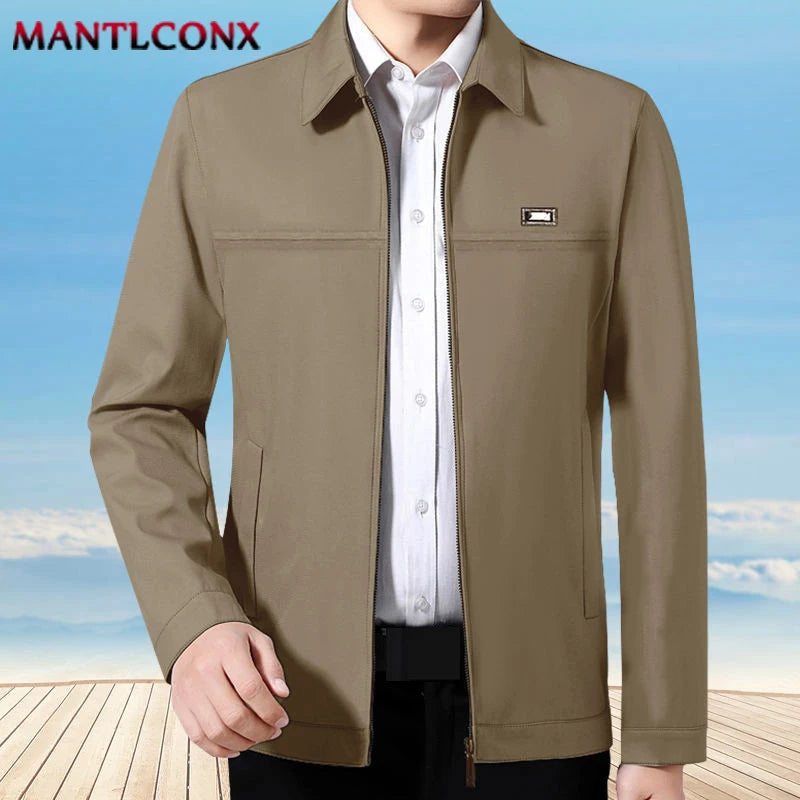 Brand Men's Casual Blazers Business Jacket Autumn Spring Fashion Loose Jacket Men Blazer Khaki Black Office Dress Men's Coat 3XL