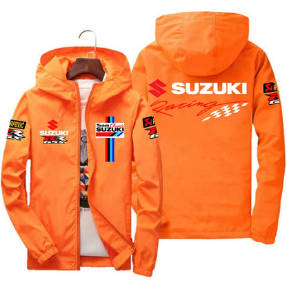 New Suzuki Racing Spring and Autumn Jacket Men's Windproof Windbreaker Casual Fashion Sportswear Outdoor Fashion Couple Jacket