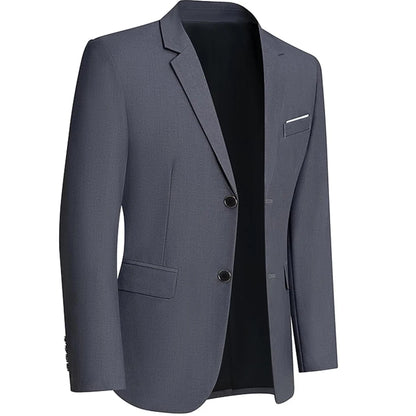 Men Formal Blazers Suit Jackets Stretch Fabric Office Ready Wedding Slim Fit Thin 2025 Men's Casual Sports High Quality