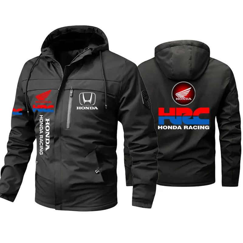 2026 Honda New Logo Men's Motorcycle Jacket, Honda Jacket, Custom Pilot Jacket for Motorcycle Racing Team, Loose Men's Clothing,