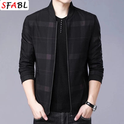 M-XXXL Newest Quality Men's Jacket Coat Men Luxury Thin Jacket Men Business Office Dress Work Coats Male Outerwear Spring Autumn