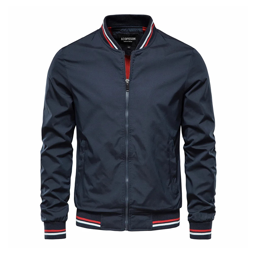 New spring/autumn European-American casual jackets for men, fashionable trendy tops, thin coats, plus sizes up to 5XL.