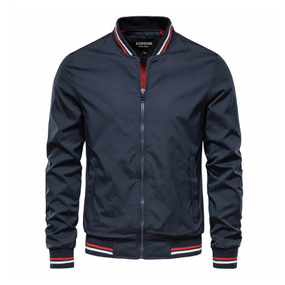 New spring/autumn European-American casual jackets for men, fashionable trendy tops, thin coats, plus sizes up to 5XL.