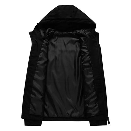 2026 Men's Outdoor Leisure Waterproof Raincoat - Lightweight Cycling Jacket - Hooded Street Style Hiking Windproof Jacket