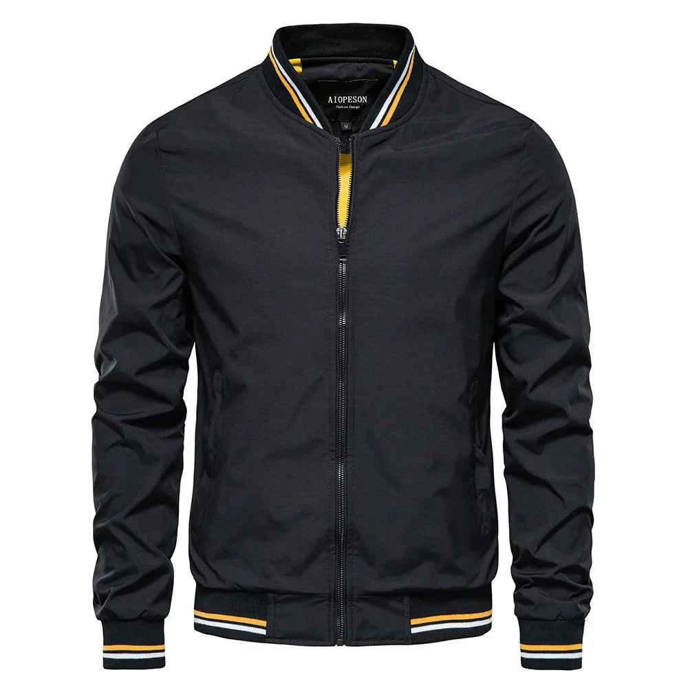 New spring/autumn European-American casual jackets for men, fashionable trendy tops, thin coats, plus sizes up to 5XL.