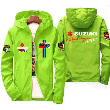New Suzuki Racing Spring and Autumn Jacket Men's Windproof Windbreaker Casual Fashion Sportswear Outdoor Fashion Couple Jacket