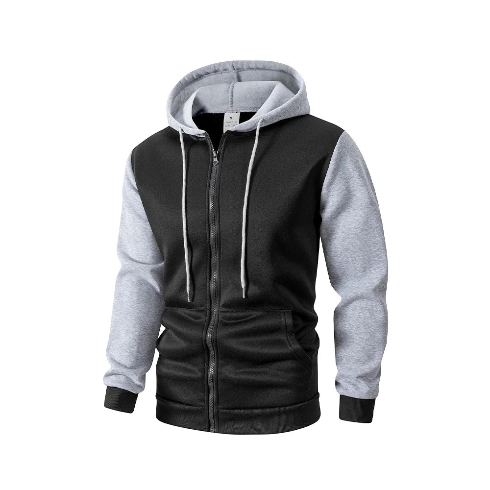 Autumn Men's Hoodies Jackets Long Sleeve Sweatshirt Oversized Hoodie Zip Up Jackets Male Hoodies Casual Jacket Sportswear