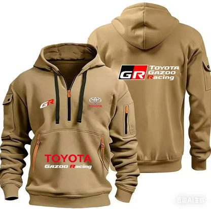2026 Toyota GAZOO Racing Team Unisex Half-Zip Hooded Shirt Street Casual Sports Fashion Spring Autumn 2026