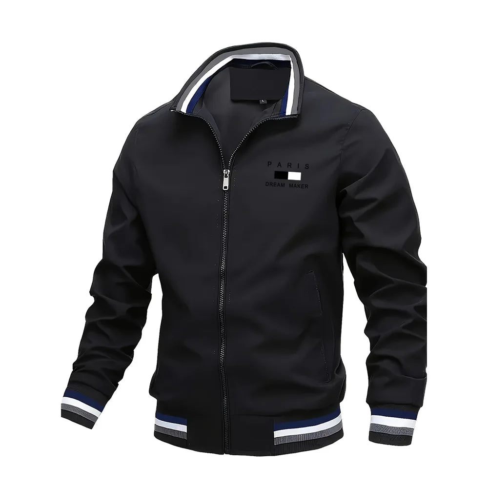 Men's Jackets Oversized Spring Autumn Stand Collar Zipper Outdoor Coat Tops Baseball Bomber Varsity Jackets Man Designer Clothes