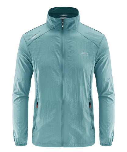 Summer Men's Sun Protection Casual Breathable Sports Windproof Water Resistant Ultrathin Jacket Outdoor Fishing Skin Clothing