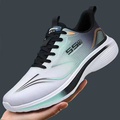 Lätta herrsneakers i andningsbar mesh – Mjuk sula, halkfri, storlek 39–47, 4 färger