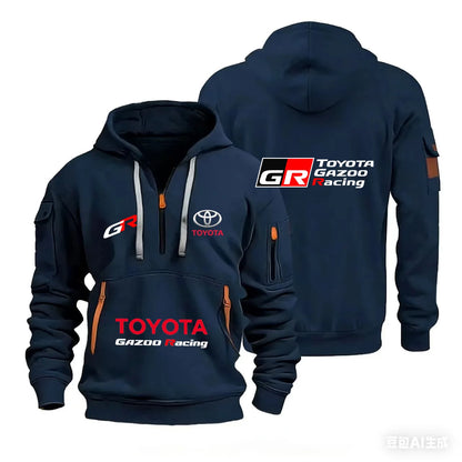 2026 Toyota GAZOO Racing Team Unisex Half-Zip Hooded Shirt Street Casual Sports Fashion Spring Autumn 2026
