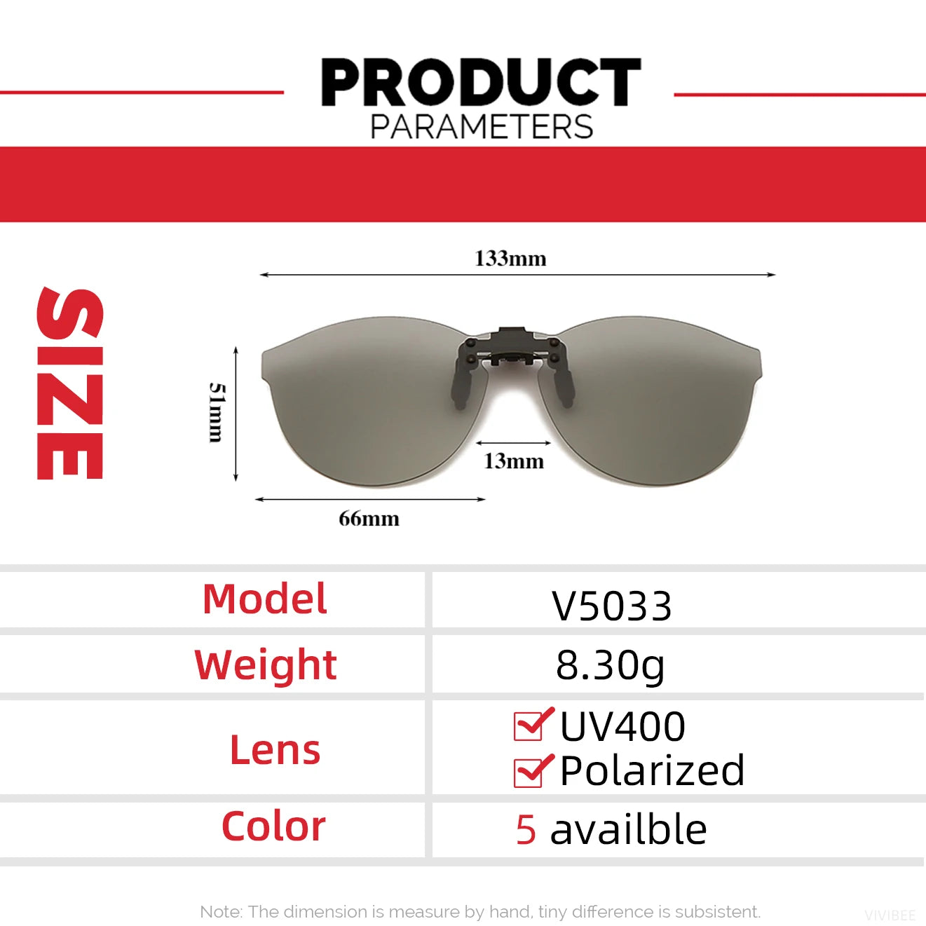 Flip Up Clip on Sunglasses Polarized Fishing Men Grey Color Change Lens Driving UV400 Big Aviation Rimless Night Vision Shades