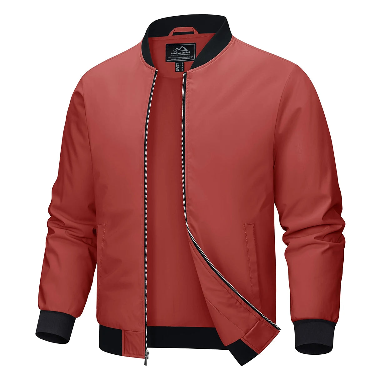 MAGCOMSEN Men‘s Aviator Jacket Casual Bomber Jackets Waterproof Full Zip Lightweight Coats Spring Autumn Windbreaker