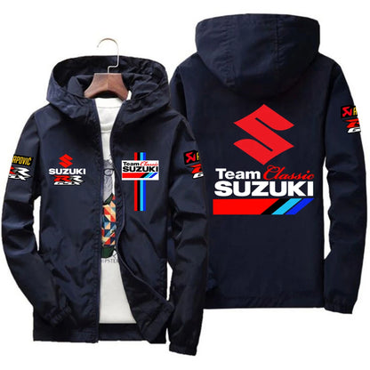 New Suzuki Racing Spring and Autumn Jacket Men's Windproof Windbreaker Casual Fashion Sportswear Outdoor Fashion Couple Jacket