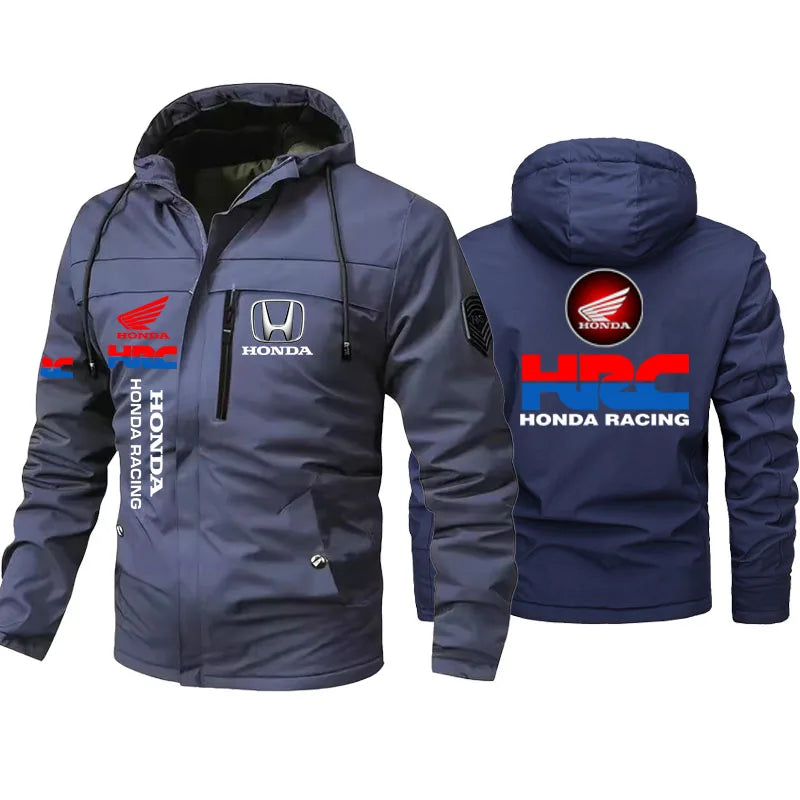 2026 Honda New Logo Men's Motorcycle Jacket, Honda Jacket, Custom Pilot Jacket for Motorcycle Racing Team, Loose Men's Clothing,