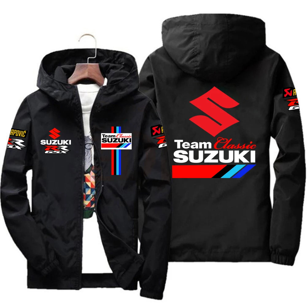 New Suzuki Racing Spring and Autumn Jacket Men's Windproof Windbreaker Casual Fashion Sportswear Outdoor Fashion Couple Jacket