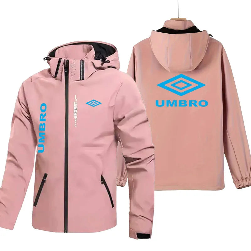 UMBRO Waterproof and Windproof Jacket for Men (2026 New Model) -Hat detachable -Outdoor Mountaineering and Travel Jacket for Men