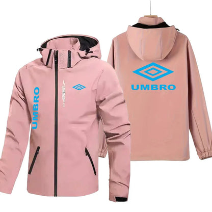 UMBRO Waterproof and Windproof Jacket for Men (2026 New Model) -Hat detachable -Outdoor Mountaineering and Travel Jacket for Men