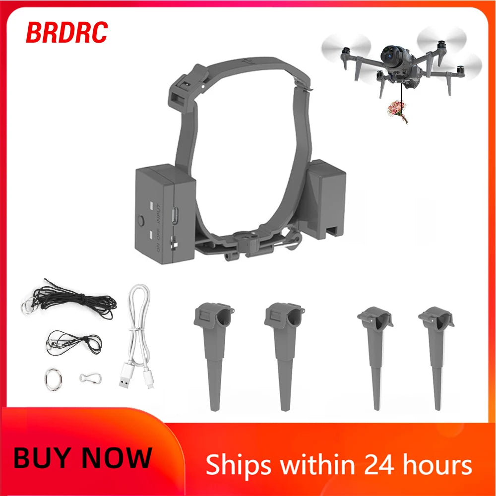 BRDRC Airdrop System för DJI Mavic 4 Pro – Fiske, bröllop & leverans