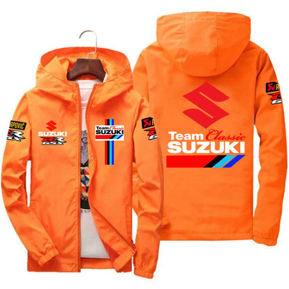 New Suzuki Racing Spring and Autumn Jacket Men's Windproof Windbreaker Casual Fashion Sportswear Outdoor Fashion Couple Jacket
