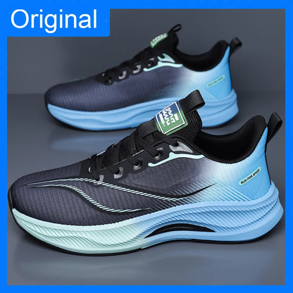 Men Sports Shoes Summer Classic Mesh Breathable Lightweight Comfortable Running Shoes Rebound Cushioning Soft Sole Fitness Shoes