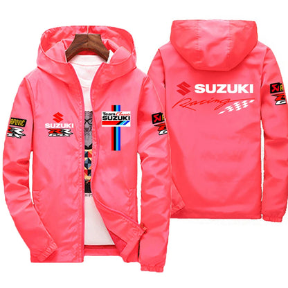 New Suzuki Racing Spring and Autumn Jacket Men's Windproof Windbreaker Casual Fashion Sportswear Outdoor Fashion Couple Jacket