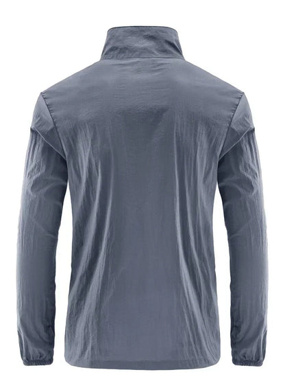 Summer Men's Sun Protection Casual Breathable Sports Windproof Water Resistant Ultrathin Jacket Outdoor Fishing Skin Clothing