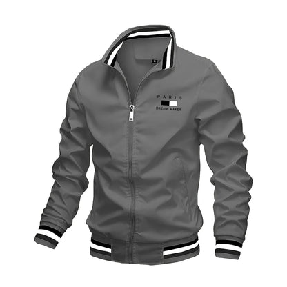 Men's Jackets Oversized Spring Autumn Stand Collar Zipper Outdoor Coat Tops Baseball Bomber Varsity Jackets Man Designer Clothes