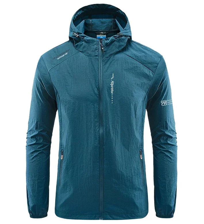 Summer Sun Protection Cycling Jackets Men Hooded Casual Camping Hiking Fishing Coats Outdoor Quick-Dry Performance Men Clothing