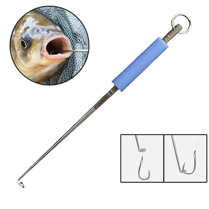 Fishing Hook Remover 2Pcs Stainless Steel Fishhook Dehooker Hook Detacher Extractor Rapid Decoupling Fishing Tools