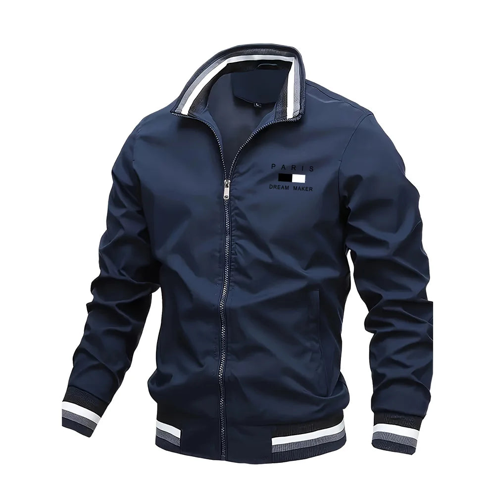 Men's Jackets Oversized Spring Autumn Stand Collar Zipper Outdoor Coat Tops Baseball Bomber Varsity Jackets Man Designer Clothes