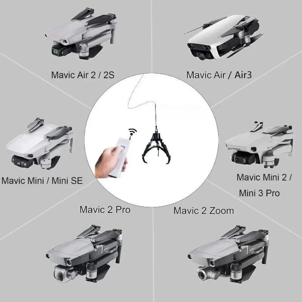 Mekanisk drönarklo med fjärrkontroll – 2kg last, 2km räckvidd, DJI Mavic 3E/3T