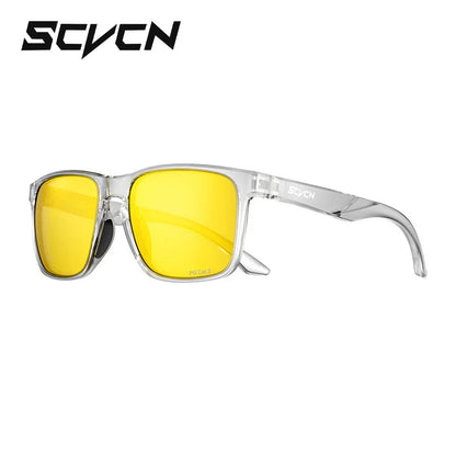 Scvcn UV400 Polarized Sunglasses Anti Glare Comfortable Sun Glasses for Outdoor Driving Fishing Hiking Cycling Men Women