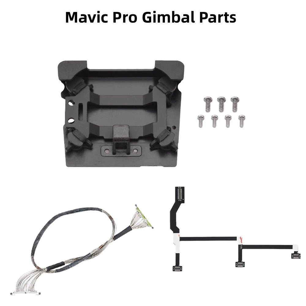 Gimbalreparationsdelar för DJI Mavic Pro & Platinum – Signalkabel, flattkabel & dämparbräda