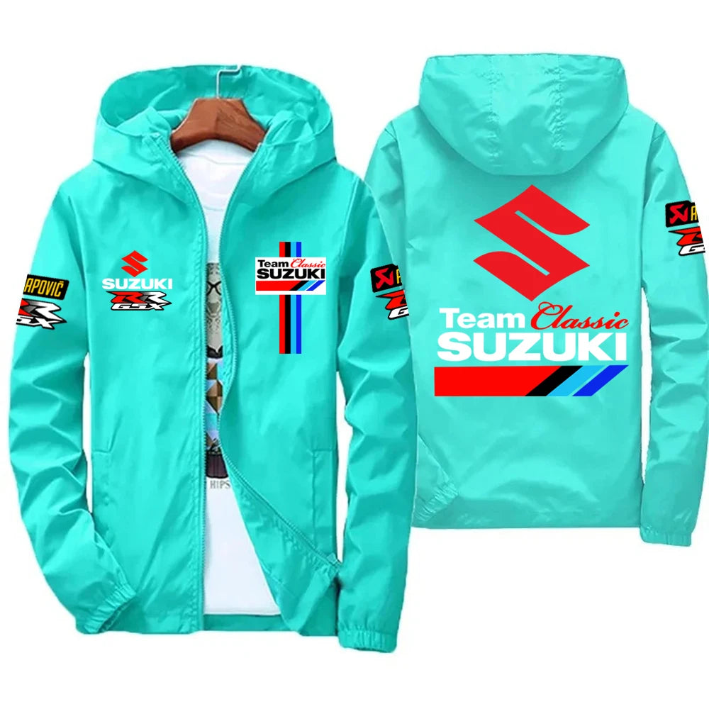 New Suzuki Racing Spring and Autumn Jacket Men's Windproof Windbreaker Casual Fashion Sportswear Outdoor Fashion Couple Jacket