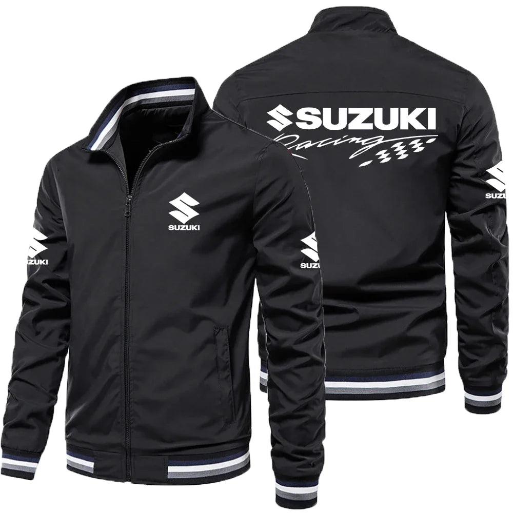 Suzuki GSX  Motorcycle Men's Jacket Oversized Casual Sports Coat for Spring Autumn New 2026 Male Clothing