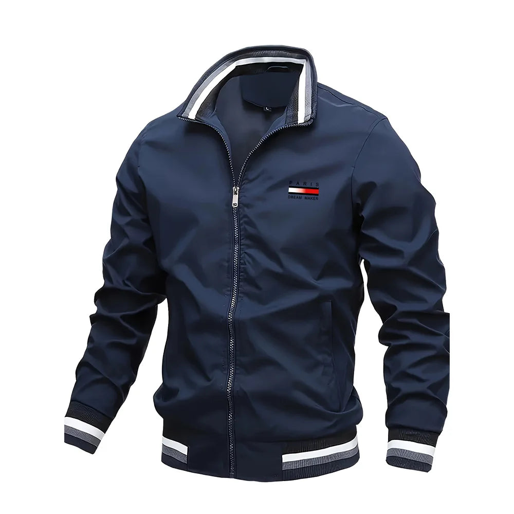 Men's Jackets Oversized Spring Autumn Stand Collar Zipper Outdoor Coat Tops Baseball Bomber Varsity Jackets Man Designer Clothes