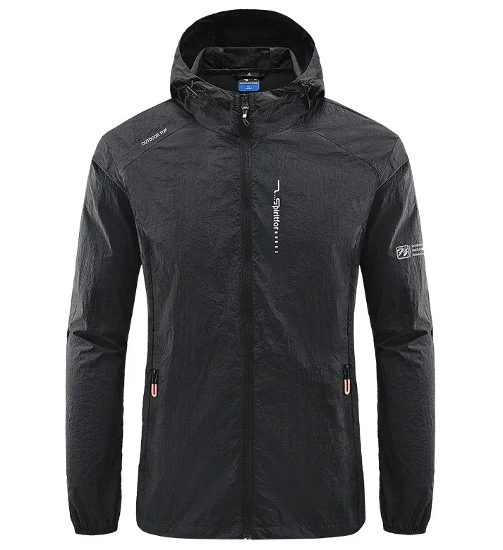 Summer Sun Protection Cycling Jackets Men Hooded Casual Camping Hiking Fishing Coats Outdoor Quick-Dry Performance Men Clothing
