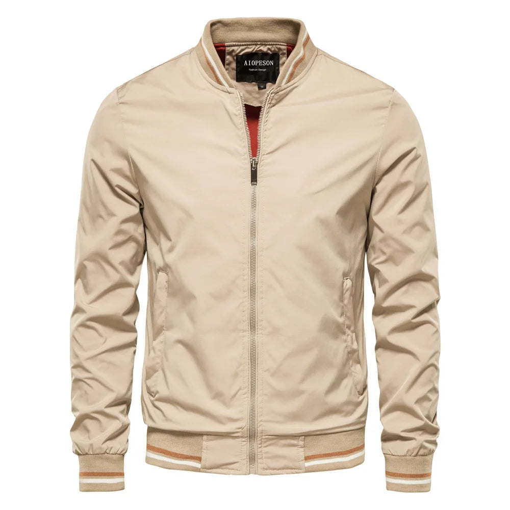 New spring/autumn European-American casual jackets for men, fashionable trendy tops, thin coats, plus sizes up to 5XL.