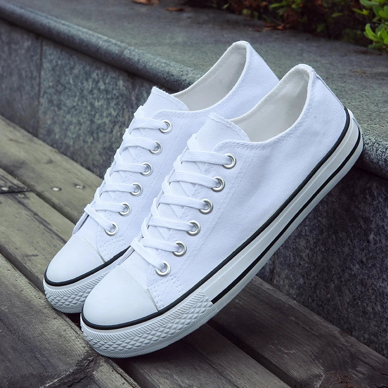 2026 Men Shoes Lace-up Athletic Summer Leisure Sneaker Fashion Breathable Low Top Canvas Vulcanized Shoes Zapatos De Hombre