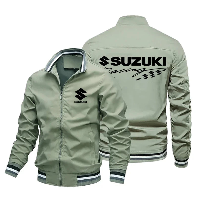 Suzuki GSX  Motorcycle Men's Jacket Oversized Casual Sports Coat for Spring Autumn New 2026 Male Clothing