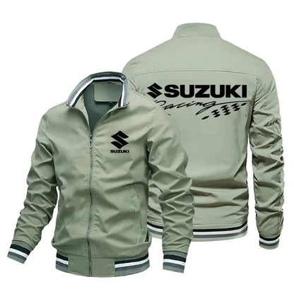 Suzuki GSX  Motorcycle Men's Jacket Oversized Casual Sports Coat for Spring Autumn New 2026 Male Clothing