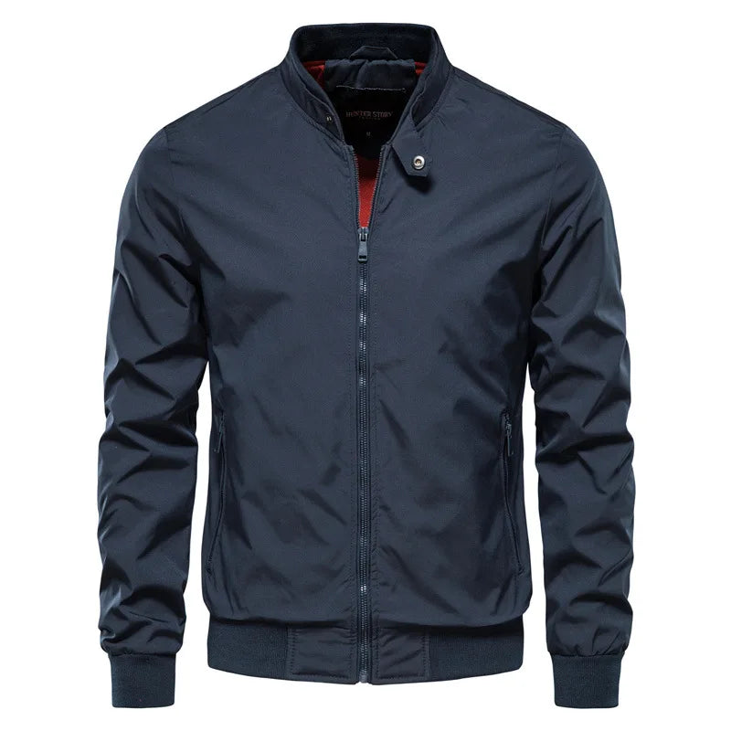 New spring/autumn European-American casual jackets for men, fashionable trendy tops, thin coats, plus sizes up to 5XL.